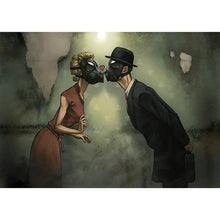 Charger l&#39;image dans la galerie, Kiss love - diamant rond complet - 40x30cm
