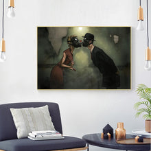 Charger l&#39;image dans la galerie, Kiss love - diamant rond complet - 40x30cm
