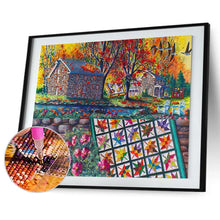 Charger l&#39;image dans la galerie, Chambre de fleurs - diamant rond complet - 40x30cm
