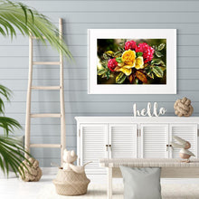 Charger l&#39;image dans la galerie, Chambre de fleurs - diamant rond complet - 40x30cm
