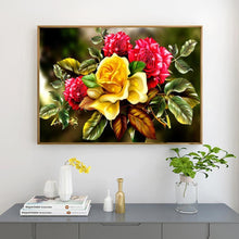 Charger l&#39;image dans la galerie, Chambre de fleurs - diamant rond complet - 40x30cm
