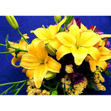 Charger l&#39;image dans la galerie, Chambre de fleurs - diamant rond complet - 40x30cm
