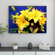 Charger l&#39;image dans la galerie, Chambre de fleurs - diamant rond complet - 40x30cm
