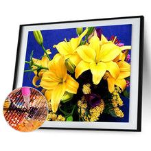 Charger l&#39;image dans la galerie, Chambre de fleurs - diamant rond complet - 40x30cm
