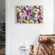 Charger l&#39;image dans la galerie, Chambre de fleurs - diamant rond complet - 40x30cm
