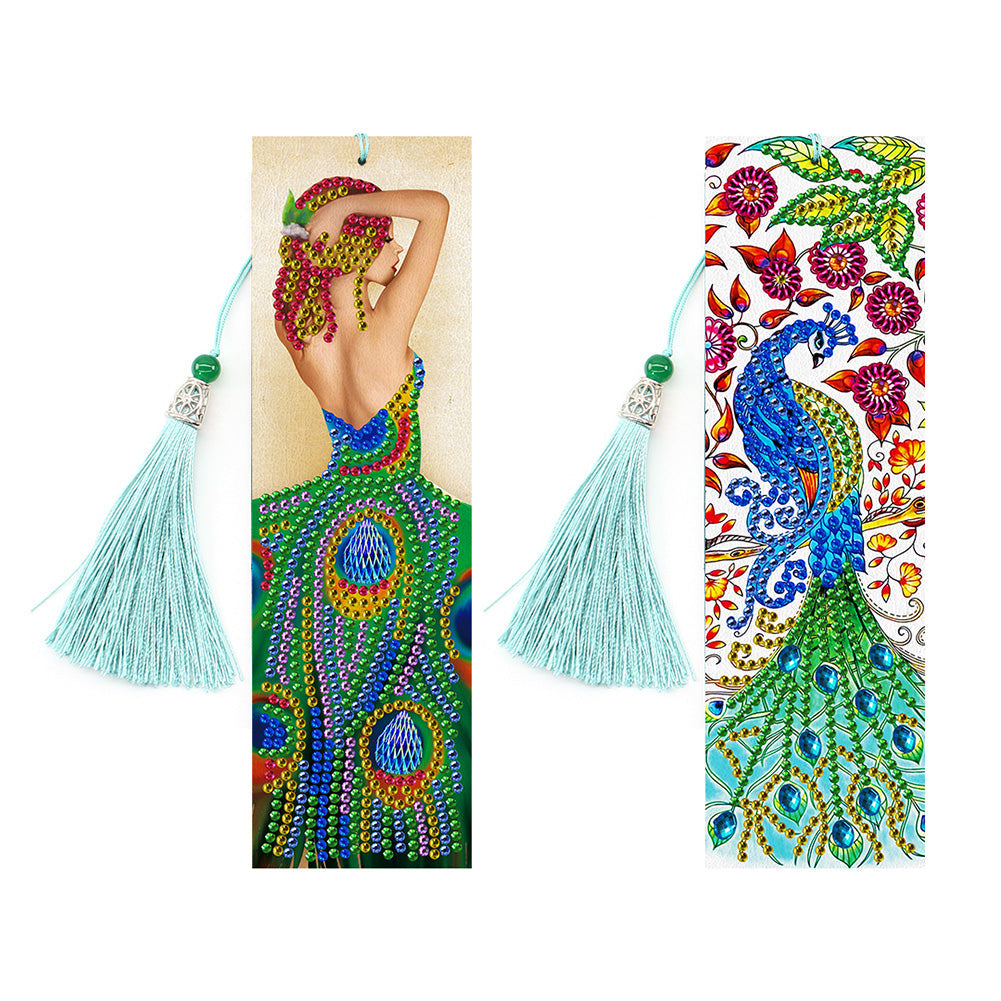2pcs paon-DIY Diamond Painting signet
