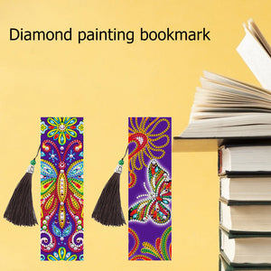 2pcs Papillon-DIY Diamond Painting signet