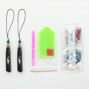 2pcs fleur-DIY Diamond Painting signet