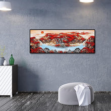 Charger l&#39;image dans la galerie, Paysage de montagne - diamant rond complet - 80x30cm
