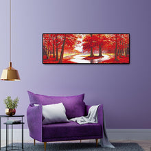 Charger l&#39;image dans la galerie, Arbre rouge - diamant rond complet - 80x30cm
