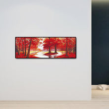 Charger l&#39;image dans la galerie, Arbre rouge - diamant rond complet - 80x30cm
