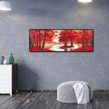 Charger l&#39;image dans la galerie, Arbre rouge - diamant rond complet - 80x30cm
