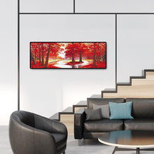 Charger l&#39;image dans la galerie, Arbre rouge - diamant rond complet - 80x30cm
