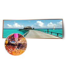 Charger l&#39;image dans la galerie, Chevalet de mer - diamant rond complet - 120x40cm
