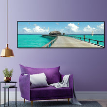 Charger l&#39;image dans la galerie, Chevalet de mer - diamant rond complet - 120x40cm
