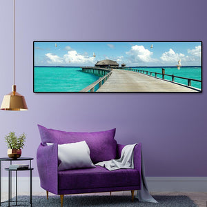 Chevalet de mer - diamant rond complet - 120x40cm