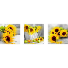 Charger l&#39;image dans la galerie, Tournesol - diamant rond complet - 105x35cm
