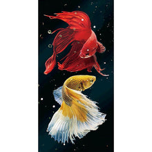 Charger l&#39;image dans la galerie, Photos de poissons - diamant rond complet - 45x85cm
