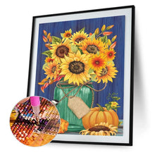 Charger l&#39;image dans la galerie, Tournesol - diamant rond complet - 30x40cm
