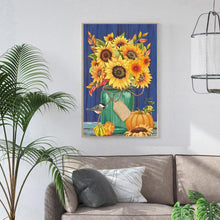 Charger l&#39;image dans la galerie, Tournesol - diamant rond complet - 30x40cm
