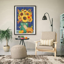 Charger l&#39;image dans la galerie, Tournesol - diamant rond complet - 30x40cm
