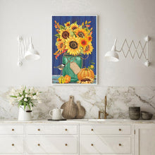 Charger l&#39;image dans la galerie, Tournesol - diamant rond complet - 30x40cm
