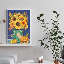 Charger l&#39;image dans la galerie, Tournesol - diamant rond complet - 30x40cm
