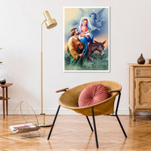 Charger l&#39;image dans la galerie, Famille de trois - diamant rond complet - 30x40cm
