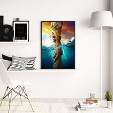 Charger l&#39;image dans la galerie, Main d’aide - diamant rond complet - 30x40cm
