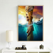 Charger l&#39;image dans la galerie, Main d’aide - diamant rond complet - 30x40cm
