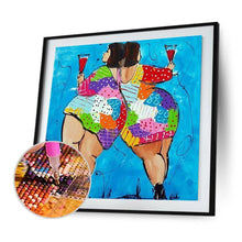 Charger l&#39;image dans la galerie, Femmes - diamant rond complet - 30x30cm
