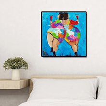 Charger l&#39;image dans la galerie, Femmes - diamant rond complet - 30x30cm
