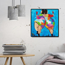 Charger l&#39;image dans la galerie, Femmes - diamant rond complet - 30x30cm
