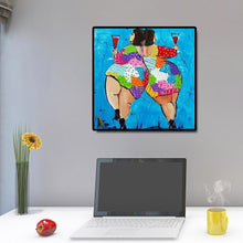 Charger l&#39;image dans la galerie, Femmes - diamant rond complet - 30x30cm
