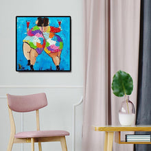 Charger l&#39;image dans la galerie, Femmes - diamant rond complet - 30x30cm
