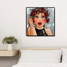Charger l&#39;image dans la galerie, Femmes - diamant rond complet - 30x30cm
