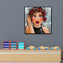 Charger l&#39;image dans la galerie, Femmes - diamant rond complet - 30x30cm
