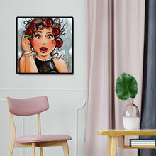 Charger l&#39;image dans la galerie, Femmes - diamant rond complet - 30x30cm
