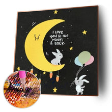 Charger l&#39;image dans la galerie, Word - diamant rond complet - 30x30cm
