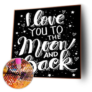 Word - diamant rond complet - 30x30cm
