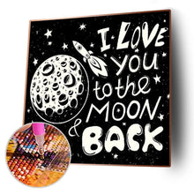 Charger l&#39;image dans la galerie, Word - diamant rond complet - 30x30cm
