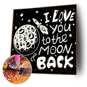 Word - diamant rond complet - 30x30cm