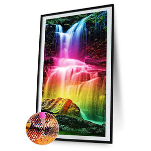 Chute d’eau - diamant rond complet - 45x85cm