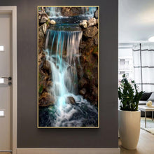 Charger l&#39;image dans la galerie, Chute d’eau - diamant rond complet - 45x85cm
