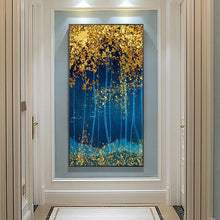 Charger l&#39;image dans la galerie, Paysage de bois - diamant rond complet - 45x85cm
