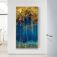 Charger l&#39;image dans la galerie, Paysage de bois - diamant rond complet - 45x85cm
