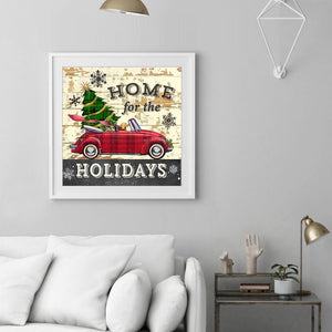 Noël - diamant rond complet - 30x30cm