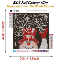 Charger l&#39;image dans la galerie, Noël - diamant rond complet - 30x30cm
