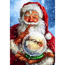 Charger l&#39;image dans la galerie, Père Noël - diamant rond complet - 30x40cm
