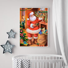 Charger l&#39;image dans la galerie, Père Noël - diamant rond complet - 30x40cm
